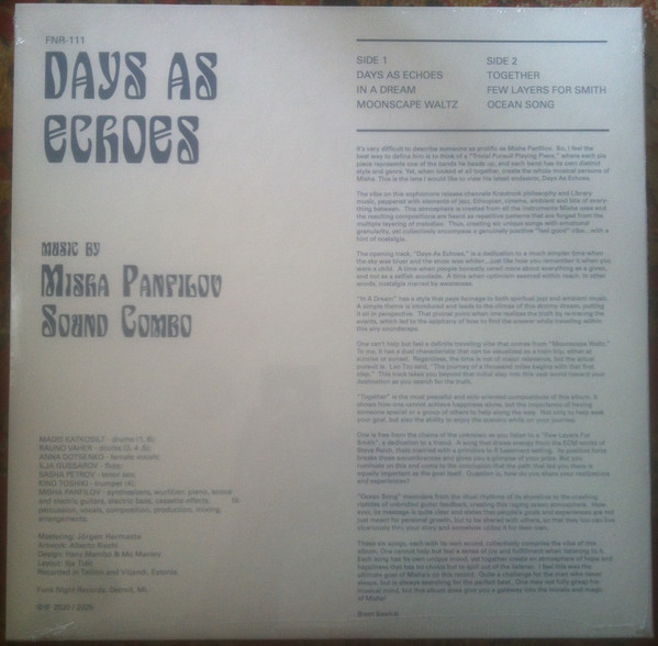 Misha Panfilov Sound Combo - Days As Echoes | Fnr (FNR-111) - 2