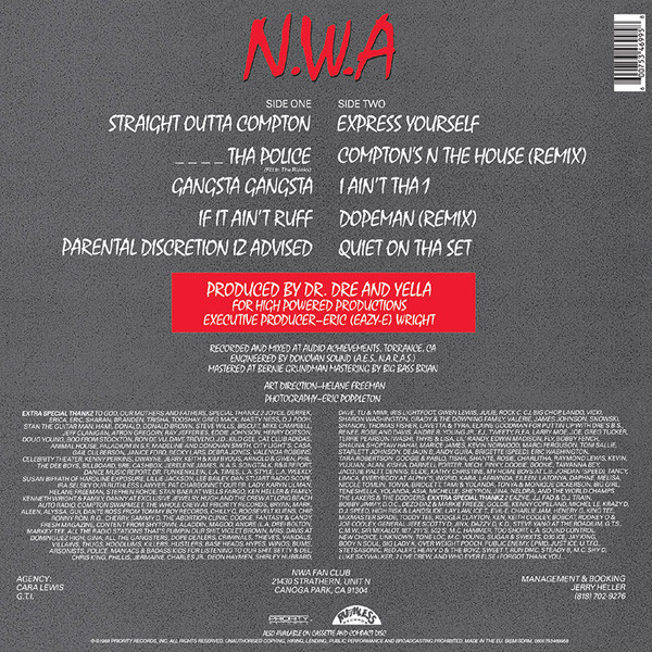 N.W.A. - Straight Outta Compton | Ruthless Records (0600753469958) - 2