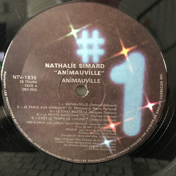 Nathalie Simard - Animauville [Vinyl] | Les Disques N°1 (NTV-1835) - 3