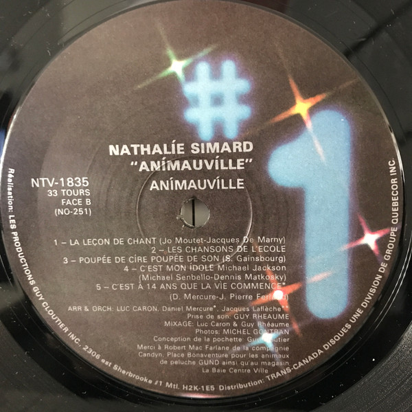 Nathalie Simard - Animauville [Vinyl] | Les Disques N°1 (NTV-1835) - 4