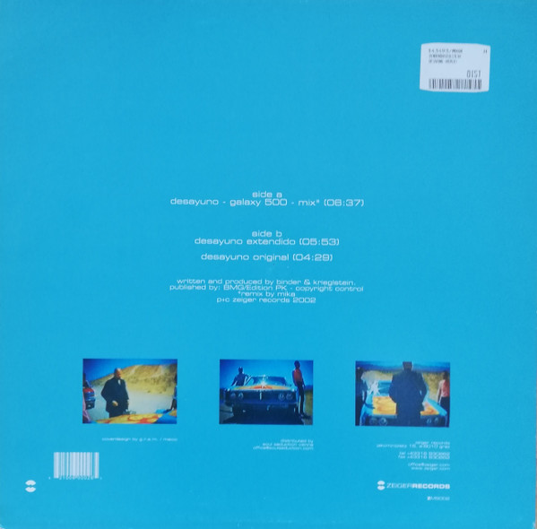 Binder & Krieglstein - Desayuno | Zeiger Records (ZMS002) - 2