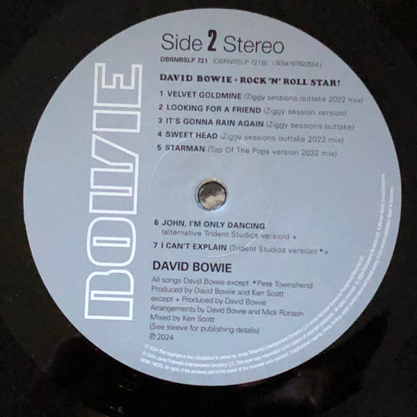 David Bowie - Rock 'N' Roll Star! | Parlophone (DBRNRSLP 721) - 3