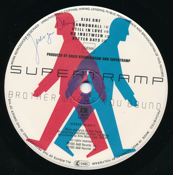 Supertramp - Brother Where You Bound | A&M Records (395 014-1) - 3 Supertramp - Brother Where You Bound | A&M Records (395 014-1) - 3