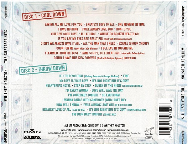 Whitney Houston - The Greatest Hits | BMG (74321 75739 2) - 3