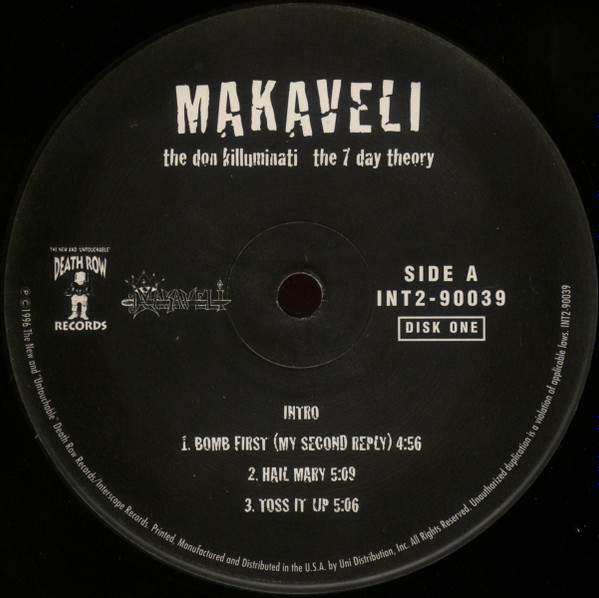 Makaveli - The Don Killuminati (The 7 Day Theory) | The New And "Untouchable" Death Row Records (INT2-90039) - 3