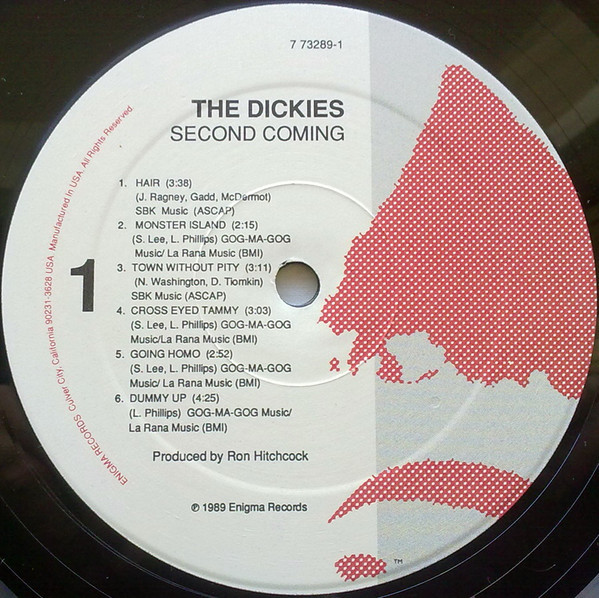 The Dickies - Second Coming | Enigma Records (7 73289-1) - 3 The Dickies - Second Coming | Enigma Records (7 73289-1) - 3