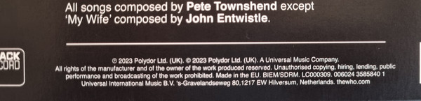 The Who - Who's Next | Polydor (006024 3585840 1) - 3