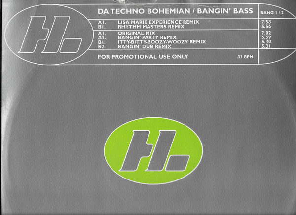 Da Techno Bohemian - Bangin' Bass | Hi Life Recordings (BANG 1/2) - main