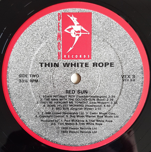 Thin White Rope - Red Sun | Demon Records (VEX 8) - 4 Thin White Rope - Red Sun | Demon Records (VEX 8) - 4