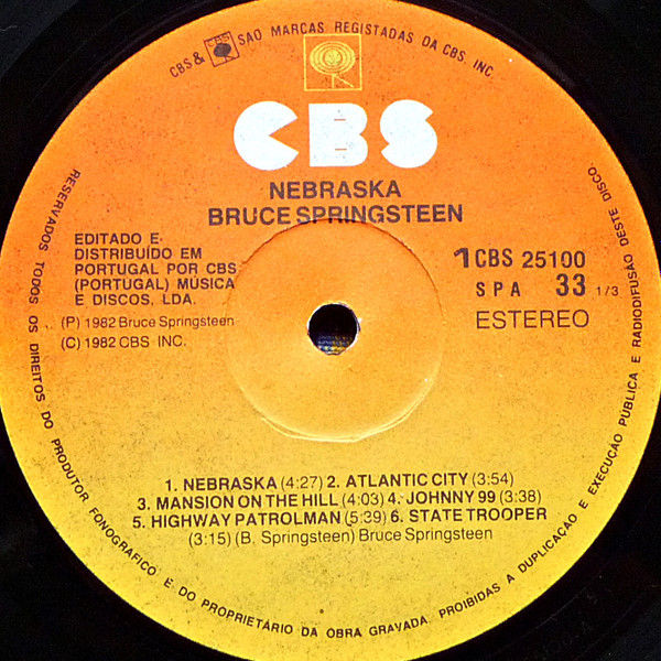 Bruce Springsteen - Nebraska | CBS (CBS 25100) - 3