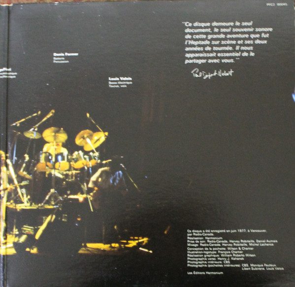 Harmonium - En Tournée | CBS (PFC2 80045) - 3