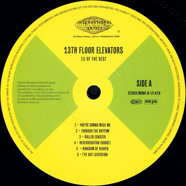 13th Floor Elevators - 13 Of The Best LP | Charly Records (IA-LP #19) - 4
