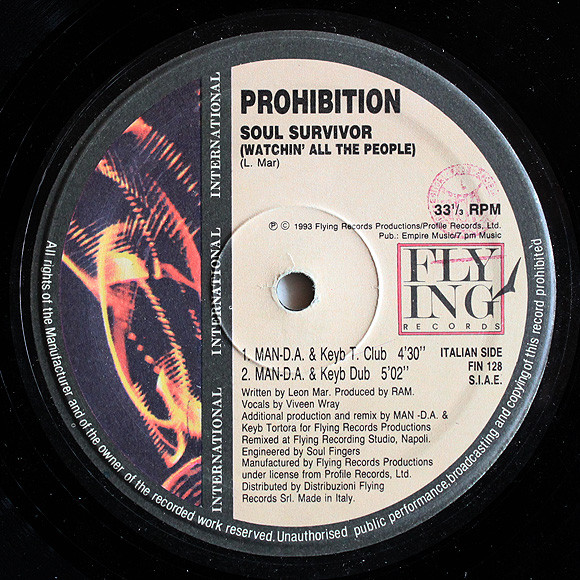 Prohibition - Soul Survivor (Watchin' All The People) | Flying International (FIN 128) - 2 Prohibition - Soul Survivor (Watchin' All The People) | Flying International (FIN 128) - 2