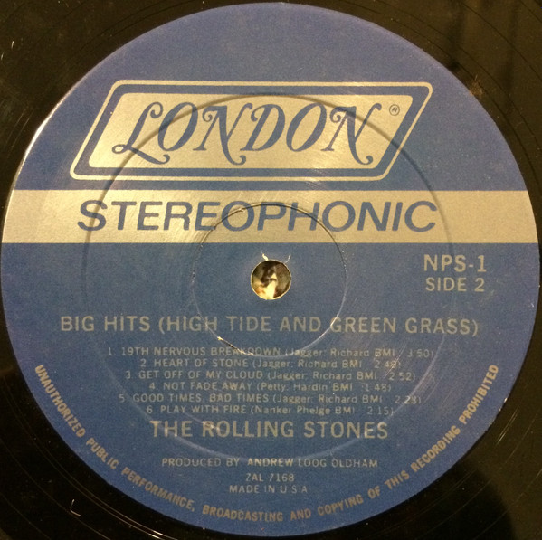 The Rolling Stones - Big Hits (High Tide And Green Grass) | London Records (NPS-1) - 4