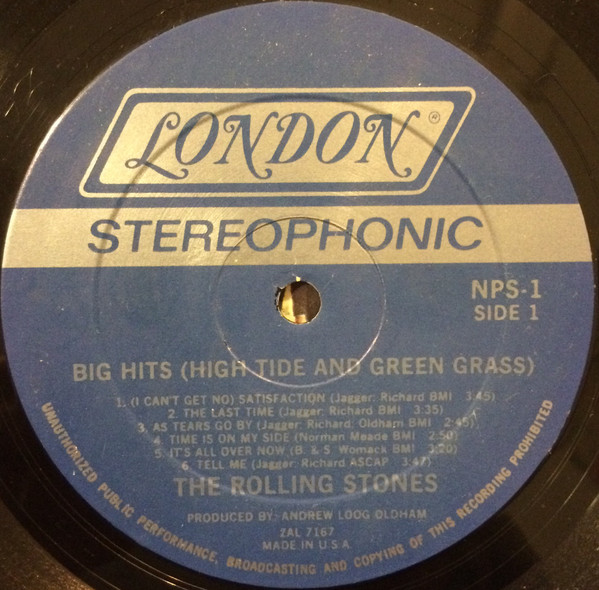 The Rolling Stones - Big Hits (High Tide And Green Grass) | London Records (NPS-1) - 3