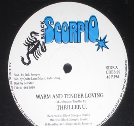 Thriller U / Mark Wonder - Warm And Tender Loving / Give My Love A Try | Black Scorpio (CDBS 29) - main