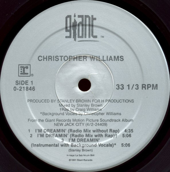 Christopher Williams - I'm Dreamin' | Giant Records (0-21846) - 3 Christopher Williams - I'm Dreamin' | Giant Records (0-21846) - 3