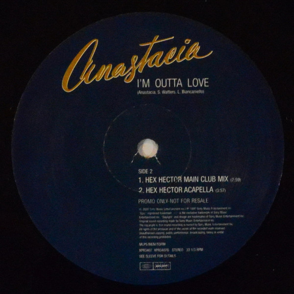 Anastacia - I'm Outta Love | Epic (XPR3407) - 4