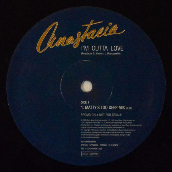 Anastacia - I'm Outta Love | Epic (XPR3407) - 3
