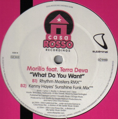 Erick Morillo - What Do You Want (U.S. Mixes) | Casa Rosso Recordings (CR 028R)