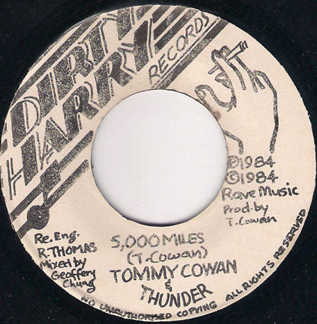 Tommy Cowan & Lightning & Thunder / Jah Holy Sounds - 5,000 Miles / Chant Version | Dirty Harry Records (none) - main
