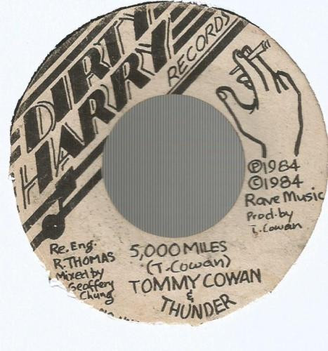 Tommy Cowan & Lightning & Thunder / Jah Holy Sounds - 5,000 Miles / Chant Version | Dirty Harry Records (none) - 2