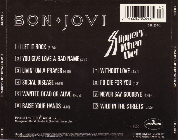 Bon Jovi - Slippery When Wet [CD] | Mercury (830 264-2) - 2