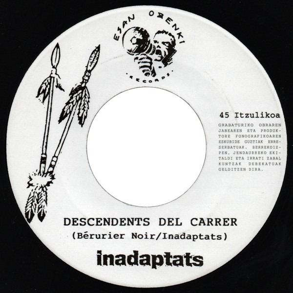 Negu Gorriak / Inadaptats - Apatxe Gaua / Descendents Del Carrer | Esan Ozenki (EO-048-S) - 4