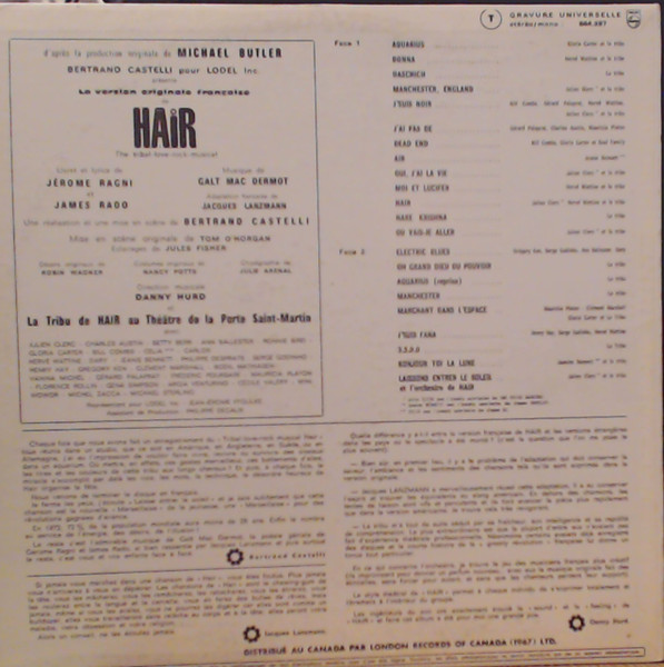 Various - Hair - Version Originale Française | Philips (844.987) - 2 Various - Hair - Version Originale Française | Philips (844.987) - 2