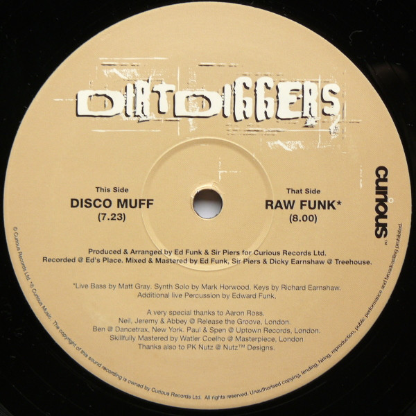 DirtDiggers - Disco Muff / Raw Funk | Curious (CUR004) - 3