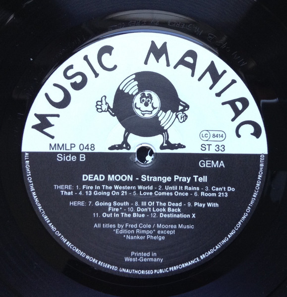 Dead Moon - Strange Pray Tell | Music Maniac Records (MMLP 048) - 4 Dead Moon - Strange Pray Tell | Music Maniac Records (MMLP 048) - 4