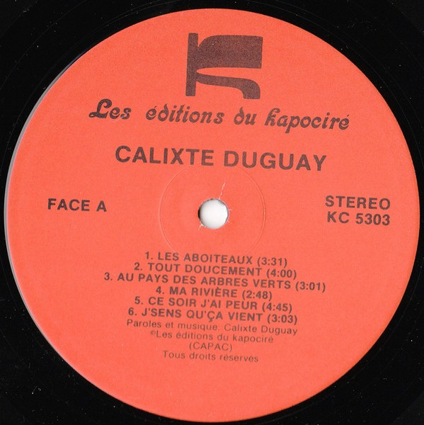 Calixte Duguay - Les Aboiteaux | Kapociré (KC5303) - 3 Calixte Duguay - Les Aboiteaux | Kapociré (KC5303) - 3