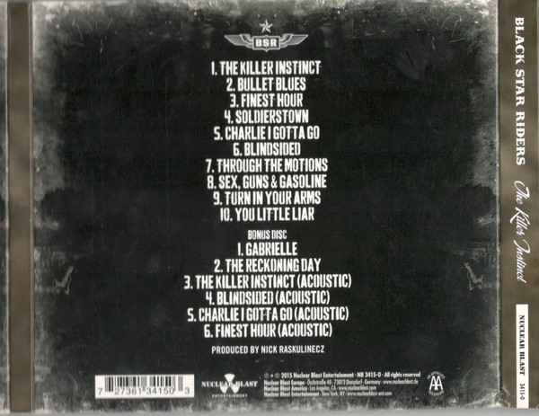 Black Star Riders - The Killer Instinct CD | Nuclear Blast Entertainment (NB 3415-0) - 2 Black Star Riders - The Killer Instinct CD | Nuclear Blast Entertainment (NB 3415-0) - 2