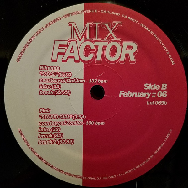 Various - Mix Factor (February :: 06) | Strictly Hits Vinyl Service (TMF-069) - 2