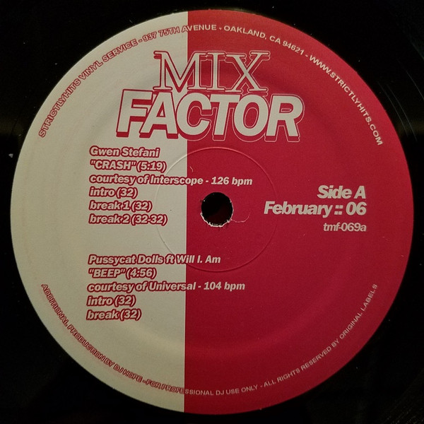 Various - Mix Factor (February :: 06) | Strictly Hits Vinyl Service (TMF-069) - main