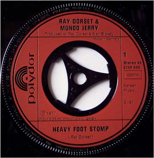 Ray Dorset & Mungo Jerry - Heavy Foot Stomp | Polydor (2058 868) - 3
