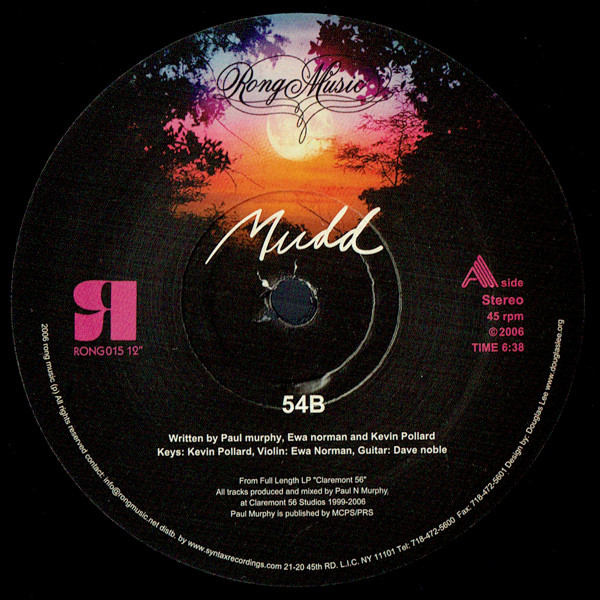 Mudd - 54B | Rong Music (RONG 015)