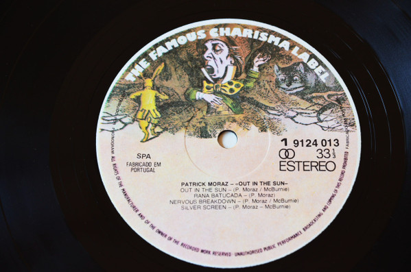 Patrick Moraz - Out In The Sun | Charisma (9124 013) - 3