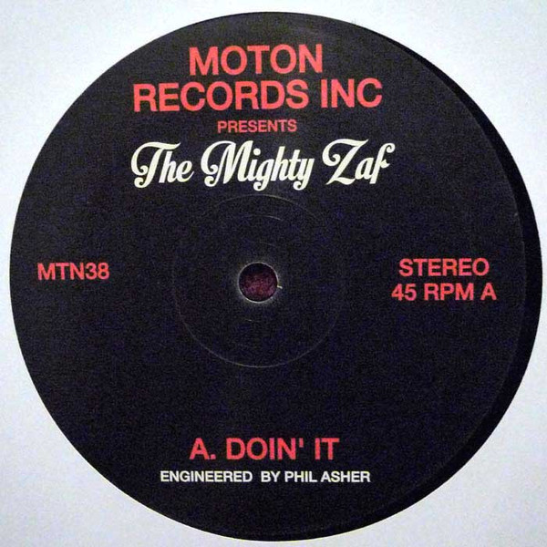 The Mighty Zaf - Doin' It | Moton Records Inc. (MTN38)