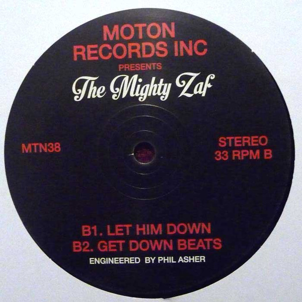 The Mighty Zaf - Doin' It | Moton Records Inc. (MTN38) - 2 The Mighty Zaf - Doin' It | Moton Records Inc. (MTN38) - 2