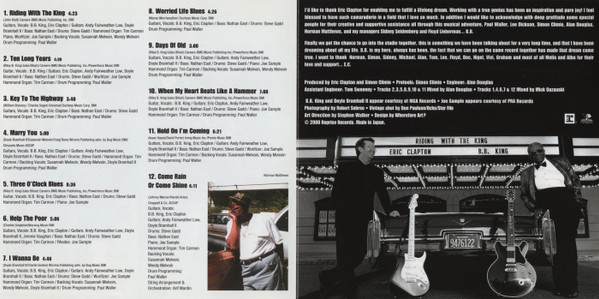 B.B. King & Eric Clapton - Riding With The King | Reprise Records (WPCR-10800) - 4 B.B. King & Eric Clapton - Riding With The King | Reprise Records (WPCR-10800) - 4