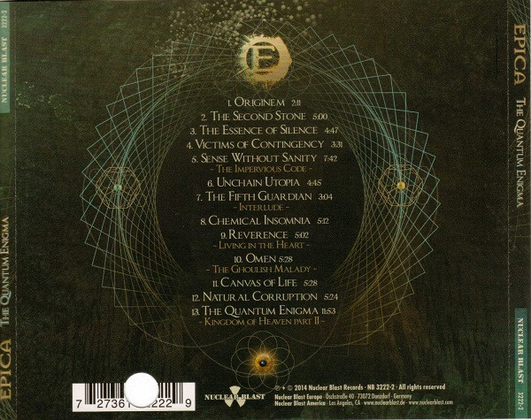 Epica - The Quantum Enigma [CD] | Nuclear Blast (3222-2) - 2