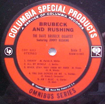 The Dave Brubeck Quartet Featuring Jimmy Rushing - Brubeck & Rushing | Columbia Special Products (CSY 8353) - 4 The Dave Brubeck Quartet Featuring Jimmy Rushing - Brubeck & Rushing | Columbia Special Products (CSY 8353) - 4