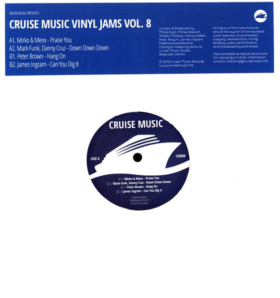 Various - Cruise Music Vinyl Jams Vol. 8 | Cruise Music (CM008) - main Various - Cruise Music Vinyl Jams Vol. 8 | Cruise Music (CM008) - main
