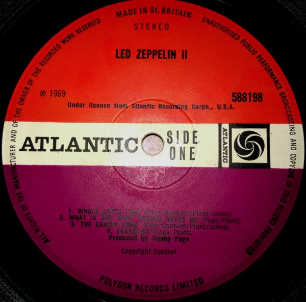 Led Zeppelin - Led Zeppelin II | Atlantic (588 198) - 3 Led Zeppelin - Led Zeppelin II | Atlantic (588 198) - 3