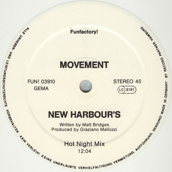 Movement - New Harbour's | Fun Factory! (FUN! 03910) - 3