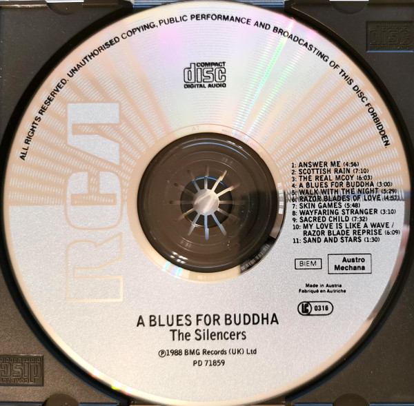 The Silencers - A Blues For Buddha | RCA (PD71859) - 3