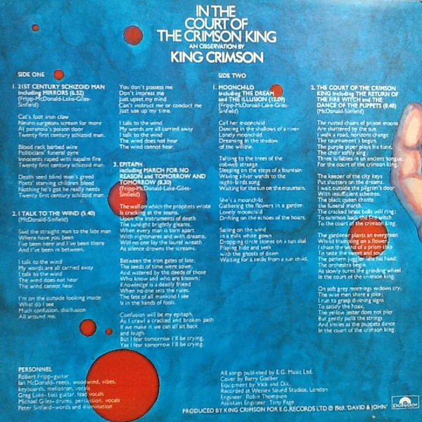 King Crimson - In The Court Of The Crimson King An Observation By King Crimson | Polydor (24 75 695) - 2 King Crimson - In The Court Of The Crimson King An Observation By King Crimson | Polydor (24 75 695) - 2