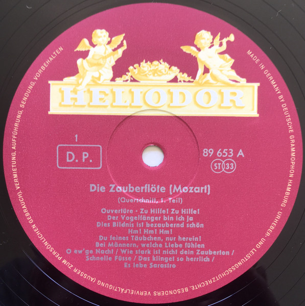 Wolfgang Amadeus Mozart - Lisa Otto ∙ Maria Stader ∙ Rita Streich ∙ Ernst Haefliger ∙ Dietrich Fischer-Dieskau ∙ Josef Greindl - Die Zauberflöte ・Ausschnitte | Heliodor (89 653) - 3 Wolfgang Amadeus Mozart - Lisa Otto ∙ Maria Stader ∙ Rita Streich ∙ Ernst Haefliger ∙ Dietrich Fischer-Dieskau ∙ Josef Greindl - Die Zauberflöte ・Ausschnitte | Heliodor (89 653) - 3