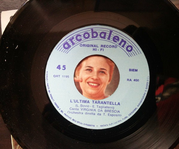 Virginia Da Brescia - L'Ultima Tarantella / Nun Sia Maie | Arcobaleno (QRT 1195) - 3